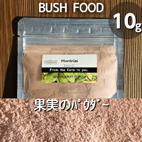 マントリーズ（10g）乾燥果実のパウダー♪無農薬栽培♪100％ナチュラル♪ブッシュフード★無着色♪貴重な実♪スムージーやヨーグルトに♪お料理にも♪ほのかな酸味と甘み♪クランベリーに似た味【メール便】【賞味期限: 23年1月31日】