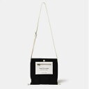 【セール20%OFF】 beautiful people lining logo pocket mini shoulder bag(black) ビューティフル...