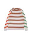 【ウィンターセール 20 off】 POP TRADING COMPANY Pop Miffy Striped Longsleeve T-Shirt ポップトレーディングカンパニー ミッフィー ロンT POPAW23-02-037