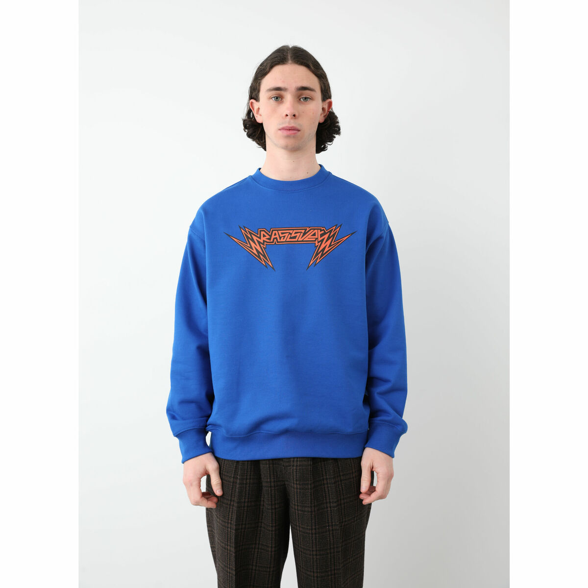 PACCBET/RASSVET MEN PACCBET/RASSVET MEN SPARKS SWEASHIRT KNIT ラスベート メンズ クルーネック ス...