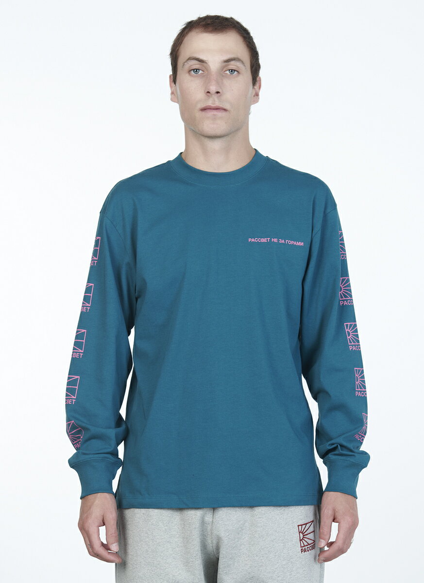 PACCBET/RASSVET MEN LS MULTI LOGO TSHIRT KNIT PACC12T012 ラスベート ゴーシャラブチンスキー Tシャツ