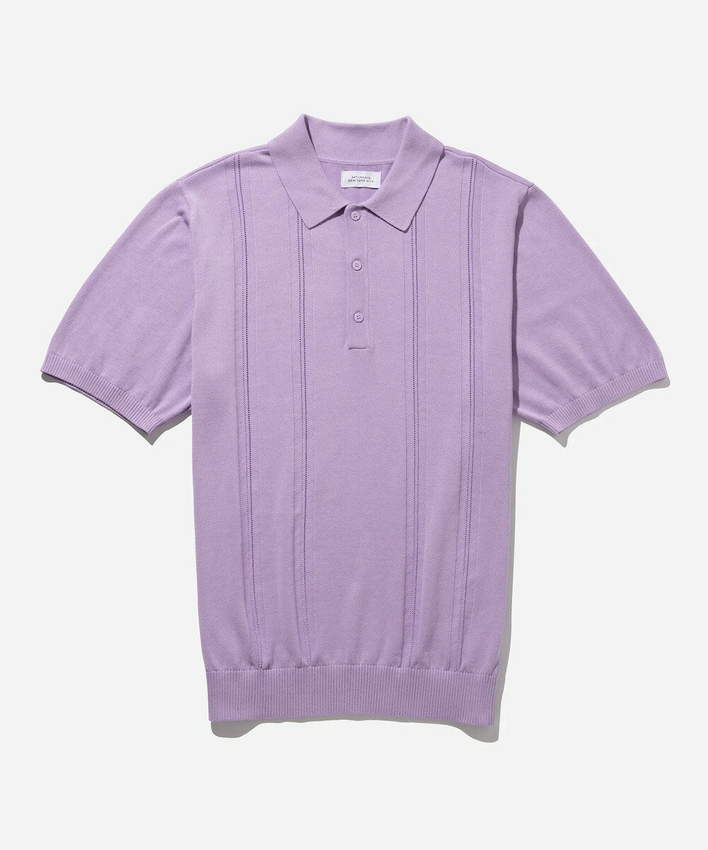 SATURDAYS NEW YORK CITY Jahmad Knit Polo サタデーズ ニューヨーク シティ ニットポロ 半袖