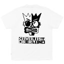 【SUMMER SALE 50%OFF】Civilist Monochrome Tee - White Summer 23 シビリスト スケートブランド ドイツ ベルリン クルーネック Tシャツ ストリート