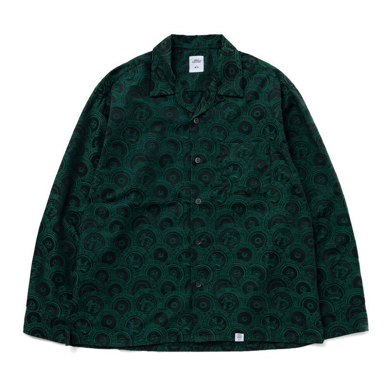 BEDWIN & THE HEARTBREAKERS L/S OPEN COLLAR JACQUARD SHIRT "CAMERON" 23ss ベドウィンのサムネイル