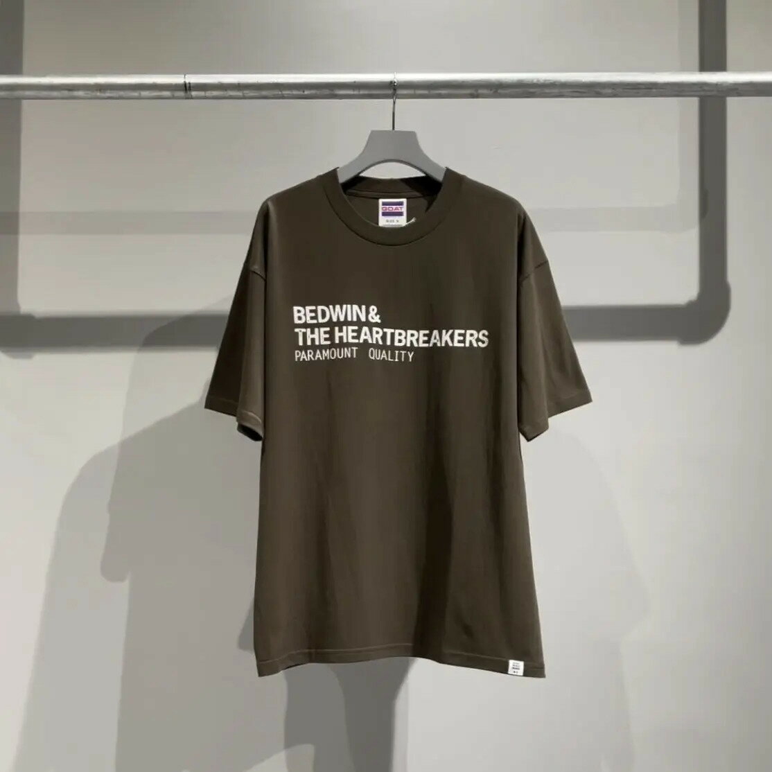 【1/6再値下げ ウィンターセール 30%off】BEDWIN & THE HEARTBREAKERS LINEAGE Ex. S/S PRINT T（OLIVE）Tシャツ 23ss ベドウィン 限定