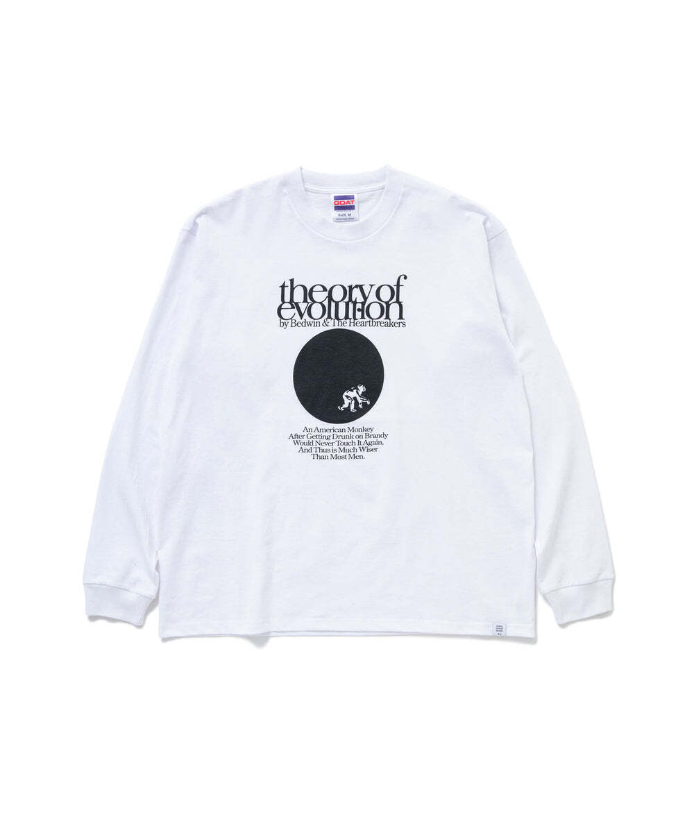 【セール 40 off】BEDWIN THE HEARTBREAKERS L/S PRINT T DARWIN ベドウィンアンドザハートブレイカーズ ロンT