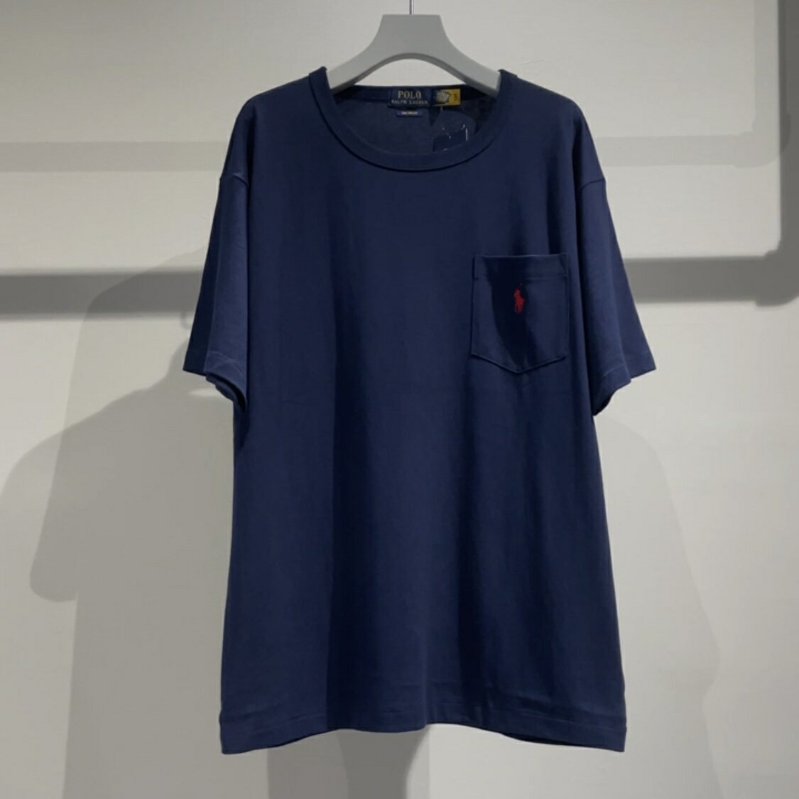 【ウィンターセール人気アイテムが30%off】POLO RALPH LAUREN ヘビーウェイトSS ポケットTシャツ(NEWPORT NAVY) ポロ ラルフローレン BIGシルエット BIGT 23AW 23FW ユニセックス 大人気アイテム