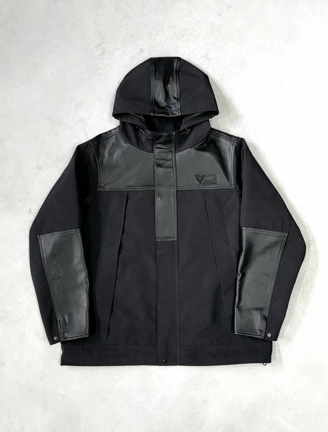 VOO LEATHER MOUNTAIN PARKA VOO-SPG-133 BLACK SPOT ������ �쥶�� �ޥ���ƥ�ѡ�����