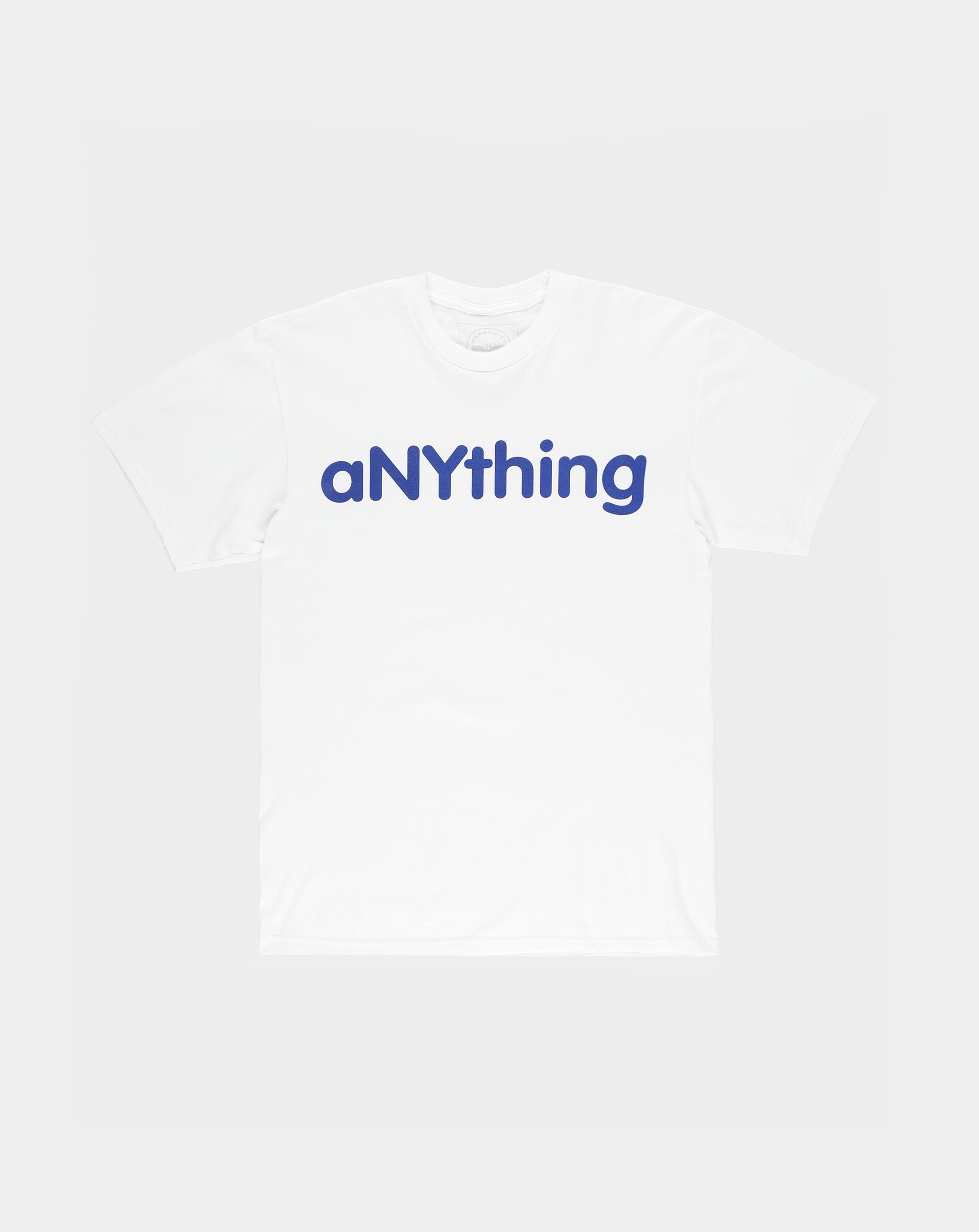 aNYthing Logo T-Shirt - White エニシング ストリート エーロン ポンダロフ Tシャツ 国内限定展開