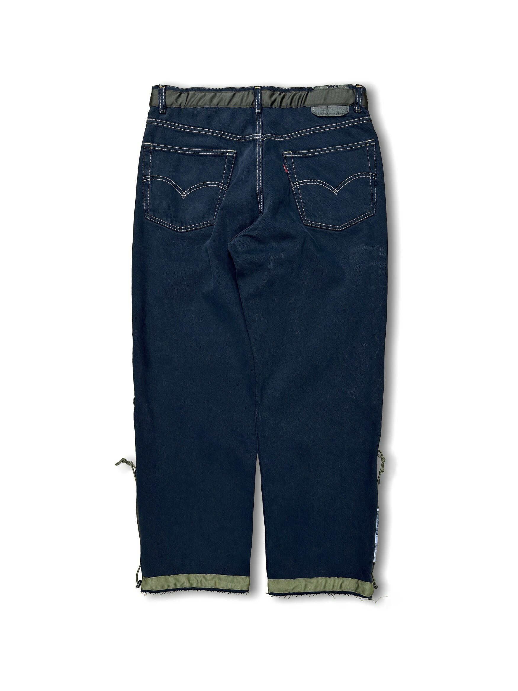 POLIQUANT THE DEFORMED ADJUSTABLE THRIFTING DENIM 550 [FIGURE DYEING] ポリクワント デニム 2402018