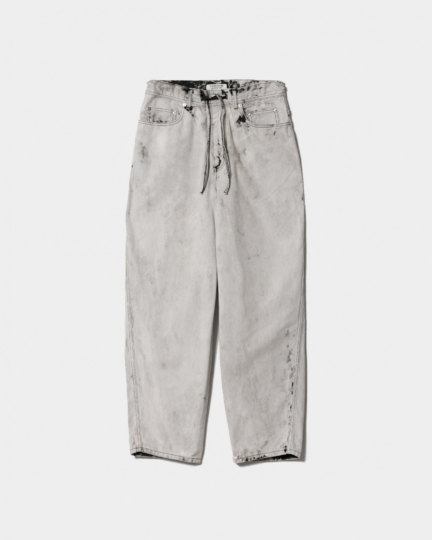 beautiful people left hand twill carved denim pants �ӥ塼�ƥ��ե�ԡ��ץ� 25SS �����֥ɥǥ˥�ѥ�� ...