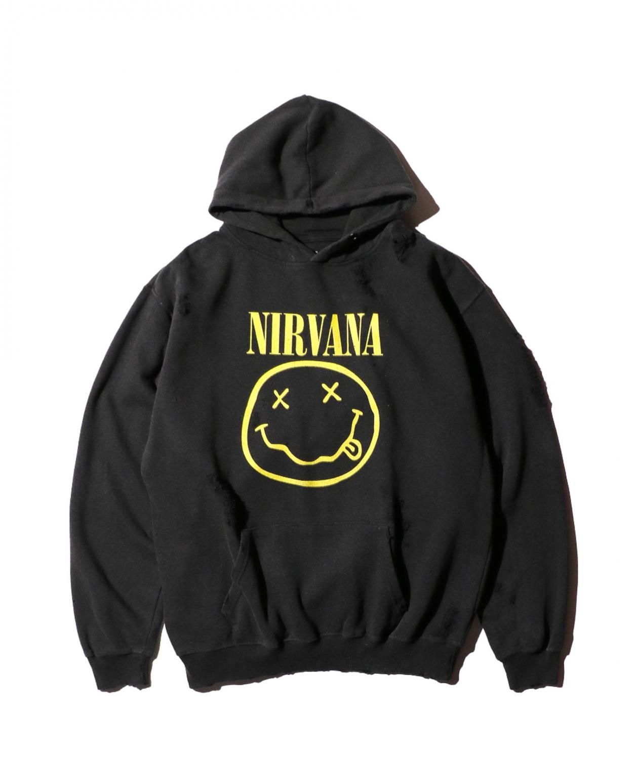 THRIFTY LOOK WORN-OUT BAND HOODIE NIRVANA スリフティールック tl24f038