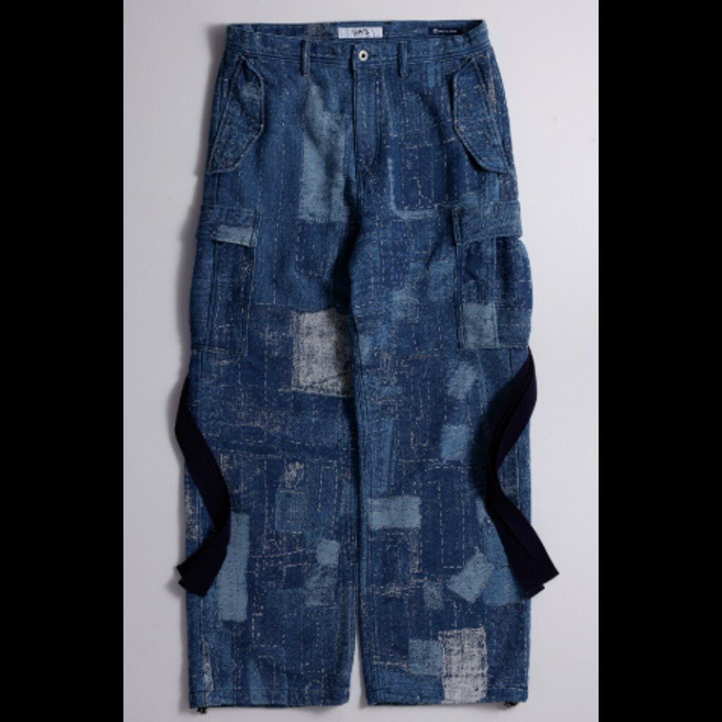 乐天商城 - 【予約商品】FDMTL FA26PN51JU BORO JACQUARD CARGO PANTS 3YR WASH