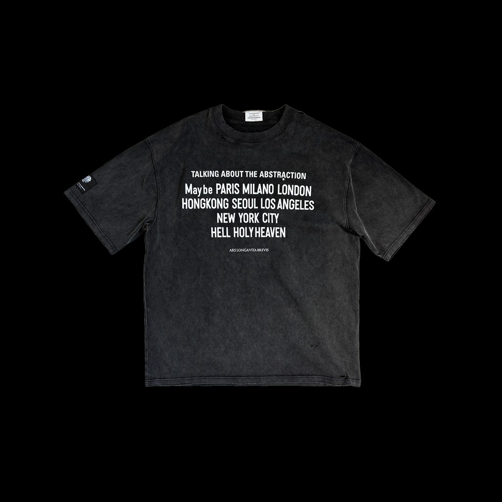 Rakuten - TALKING ABOUT THE ABSTRACTION TRANSCRIPTION WORLD WIDE TEE