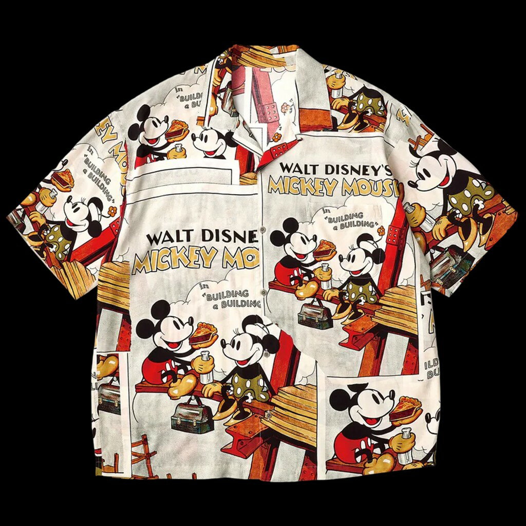 PORTER CLASSIC DISNEY VP / PC ALOHA COLLECTION ALOHA SHIRT / MICKEY & MINNIE
