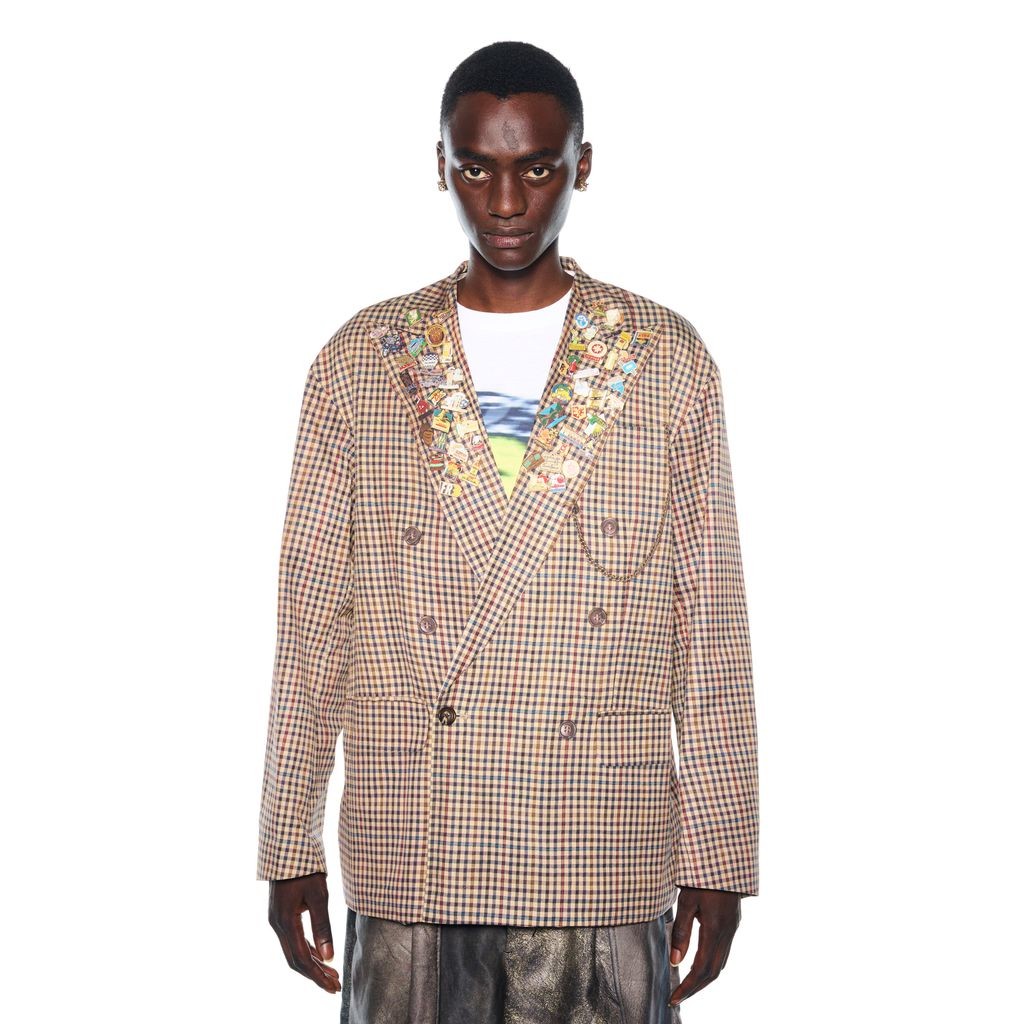 Rakuten - TOLQ Collarless Double Jacket
