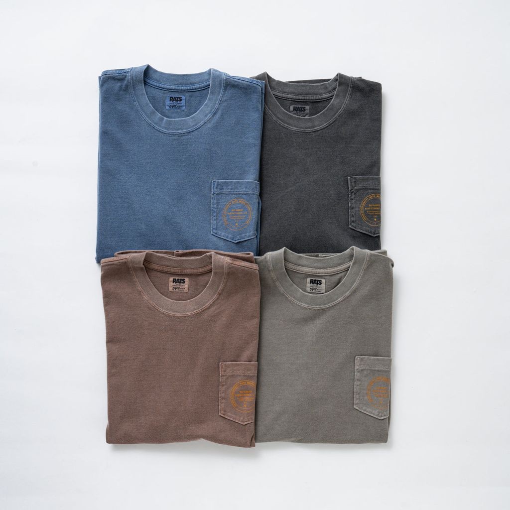 乐天商城 - RATS PIGMENT DYED POCKET TEE