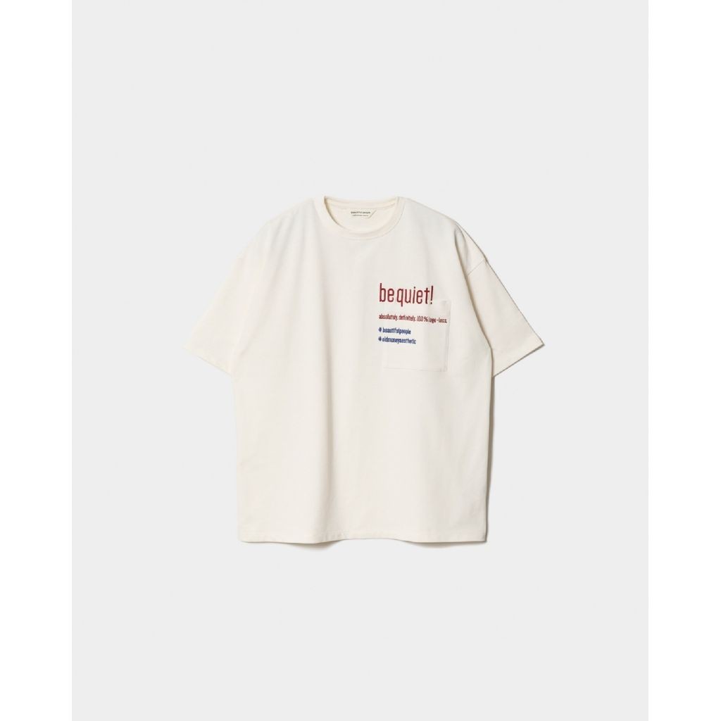 beautiful people suvin compact jersey typography T-shirts