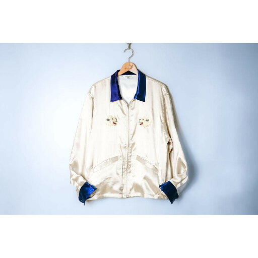 ANDFAMILYS SOUVENIR SATIN JACKET-白熊- アンドファミリーズ ジャケット アウター メンズ 24ss ANDFAMILYS SOUVENIR SATIN JACKET-白熊- アンドファミリーズ ジャケット アウター メンズ 24ss