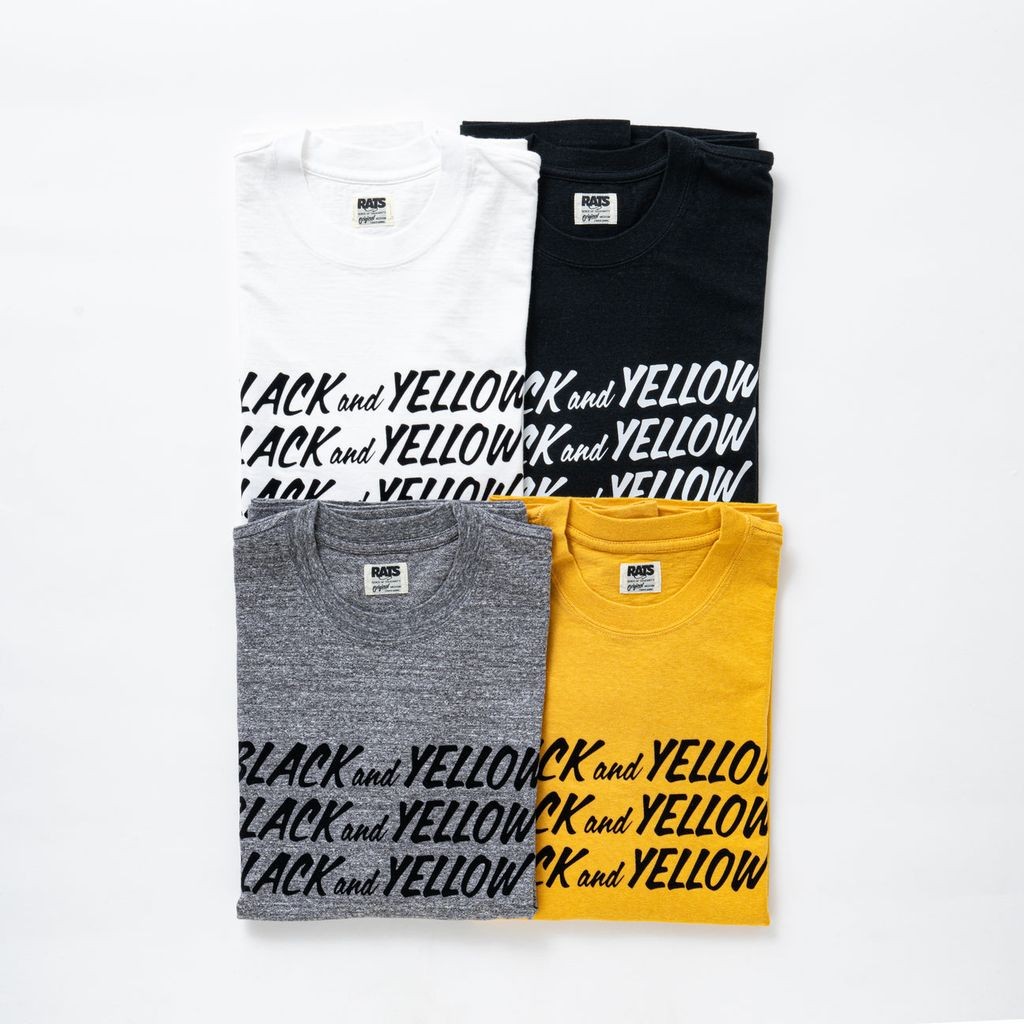 Rakuten - RATS BLACK and YELLOW TEE
