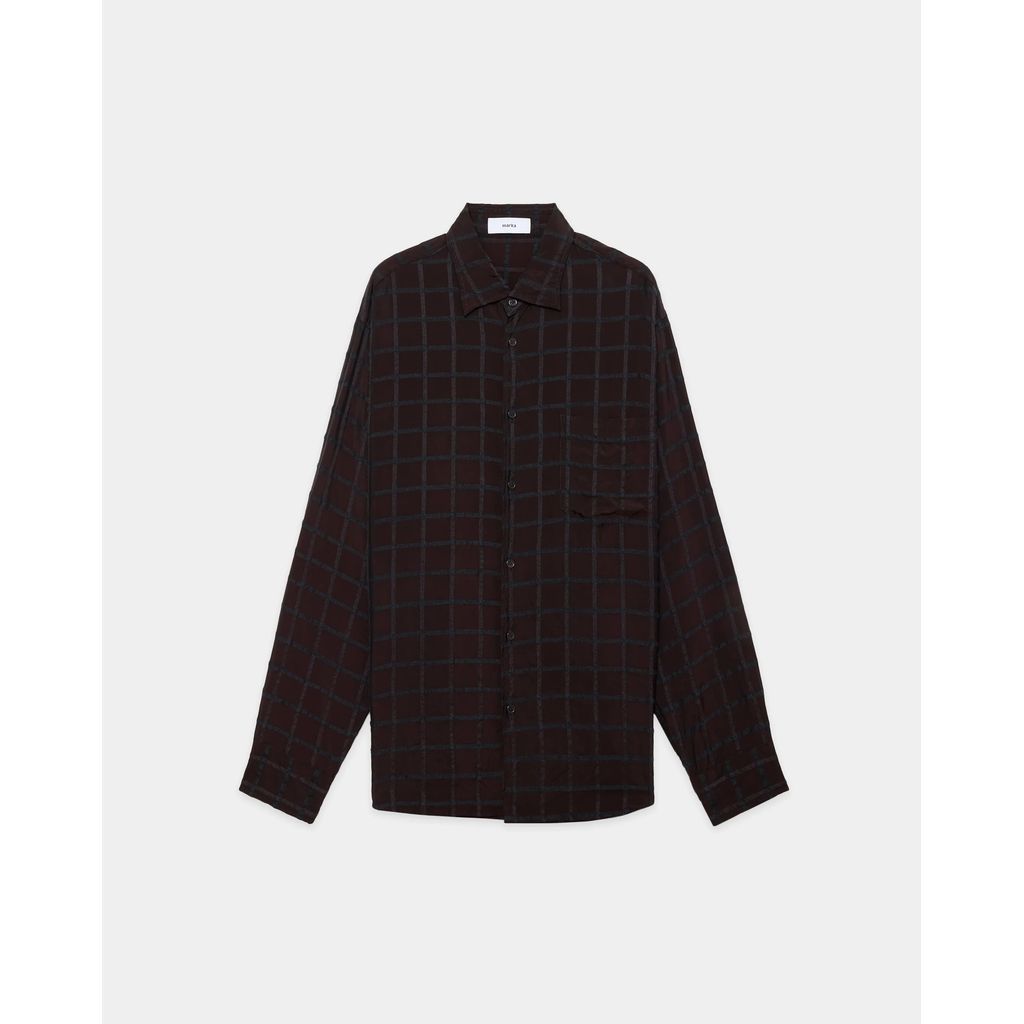 marka Cupra Wool Twill Semi Spread Collar…