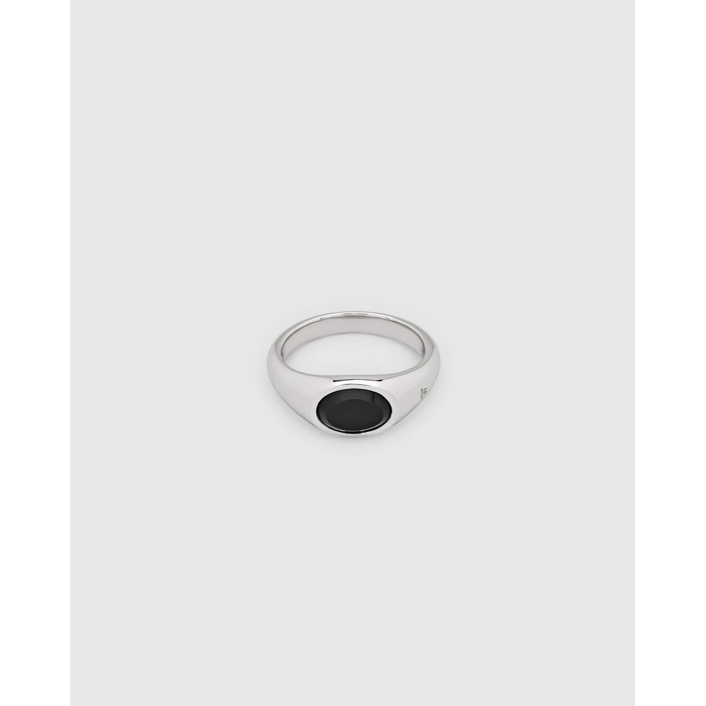 TOM WOOD Joe Ring Polished Onyx