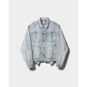 beautiful people × Lee double-end denim 91-B/91-J blouson bleach