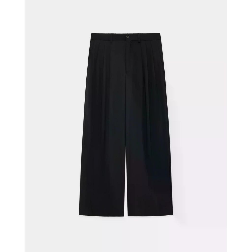 乐天商城 - MARKAWARE Organic Wool 2/80 Tropical Triple Pleated Wide Trousers