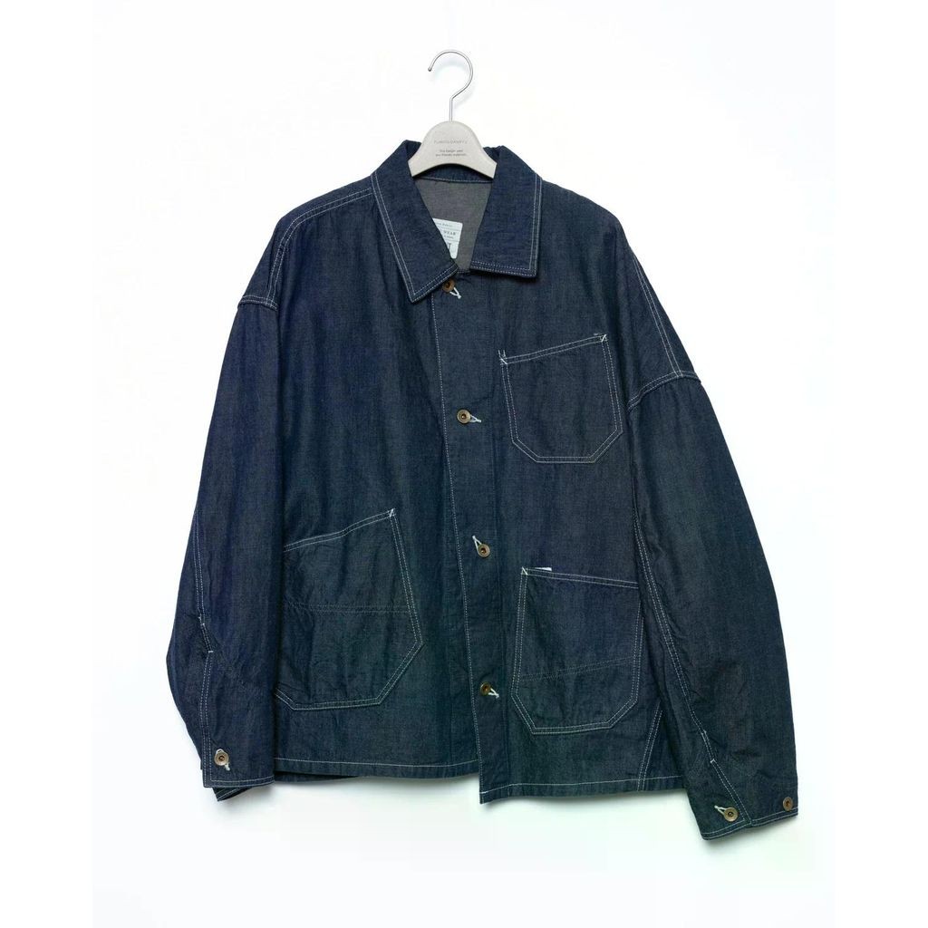 Rakuten - FUMITO GANRYU Graffiti Chore Jacket - Indigo
