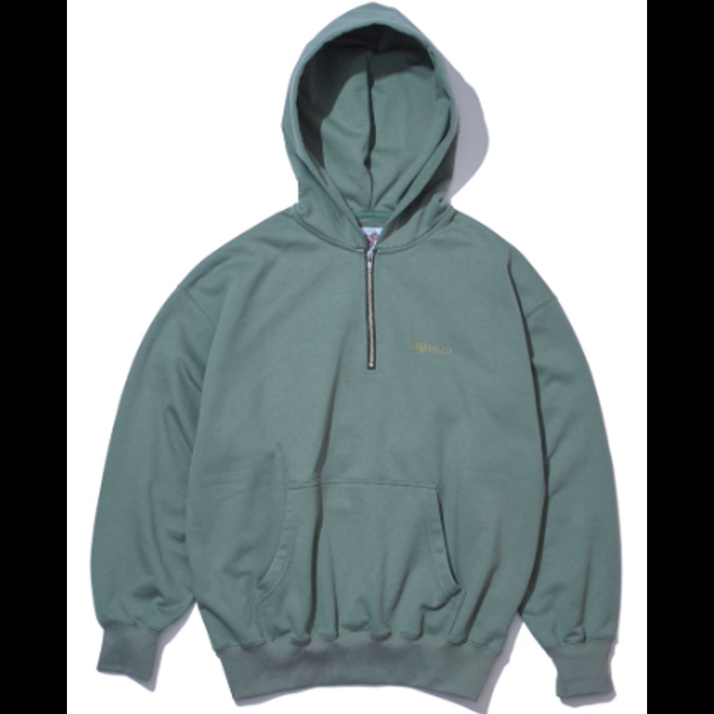 Rakuten - SAYHELLO Slap Logo Harf-Zip Hoodie