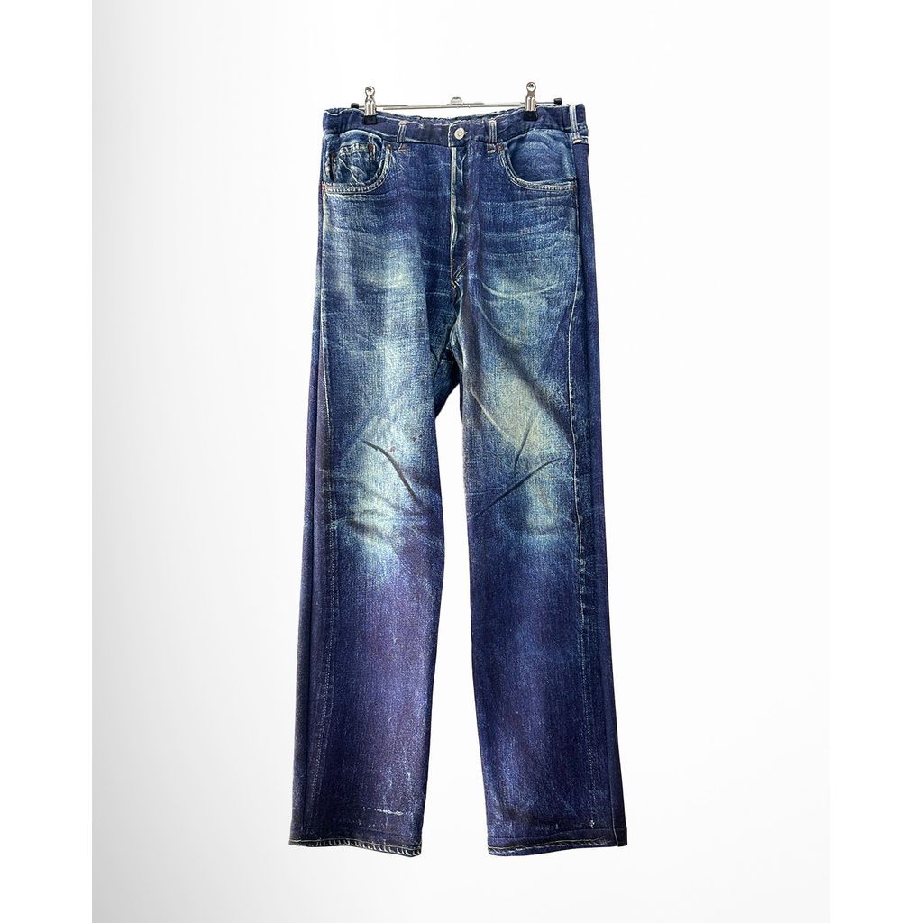TALKING ABOUT THE ABSTRACTION TRANSCRIPTION TRANSFER STRAIGHT PANTS