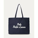 POLO RALPH LAUREN エンブロイダリー キャンバス トート(NEWPORT NAVY)