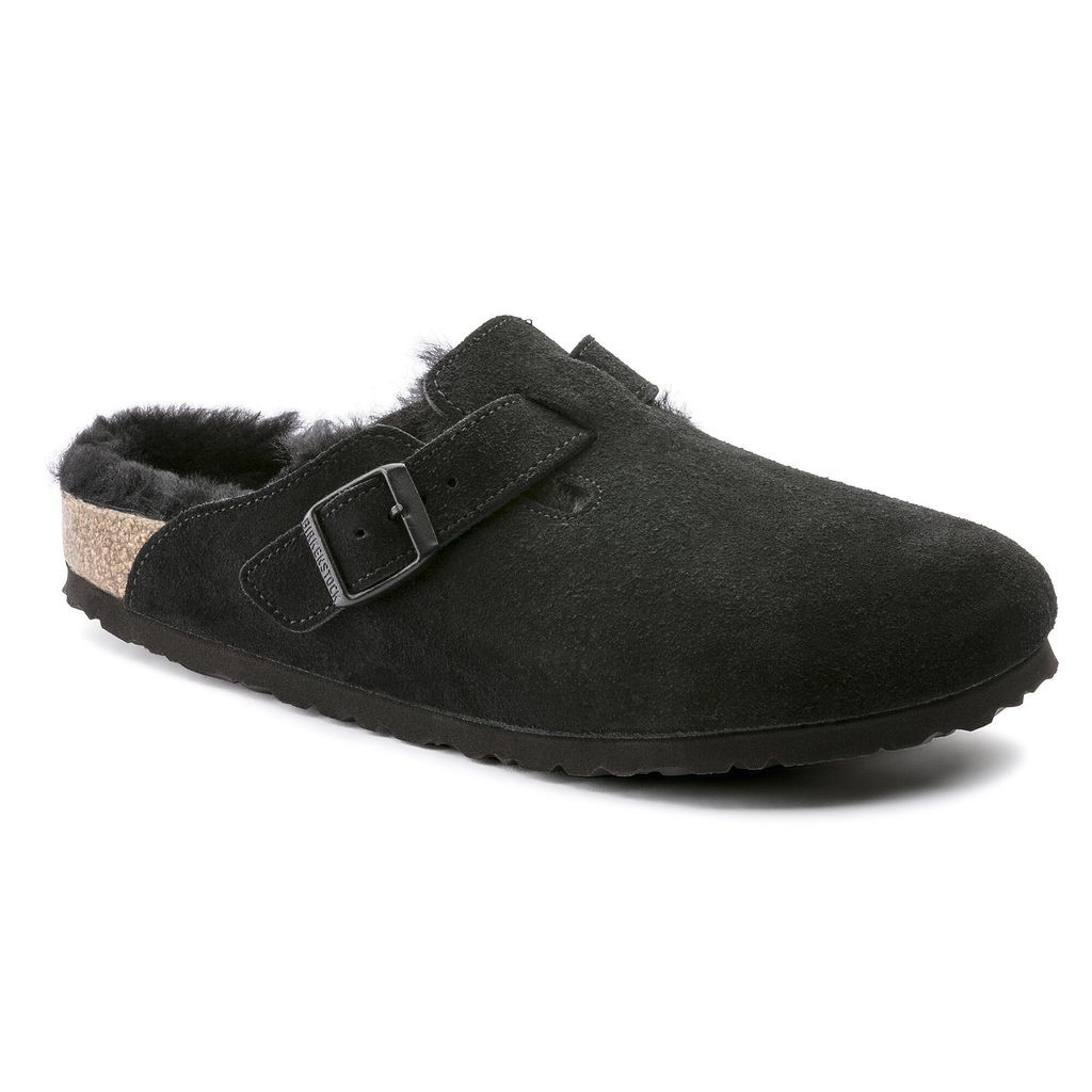 BIRKENSTOCK Boston Shearling ボストン シアリング スエードレザー(Black) 0259883