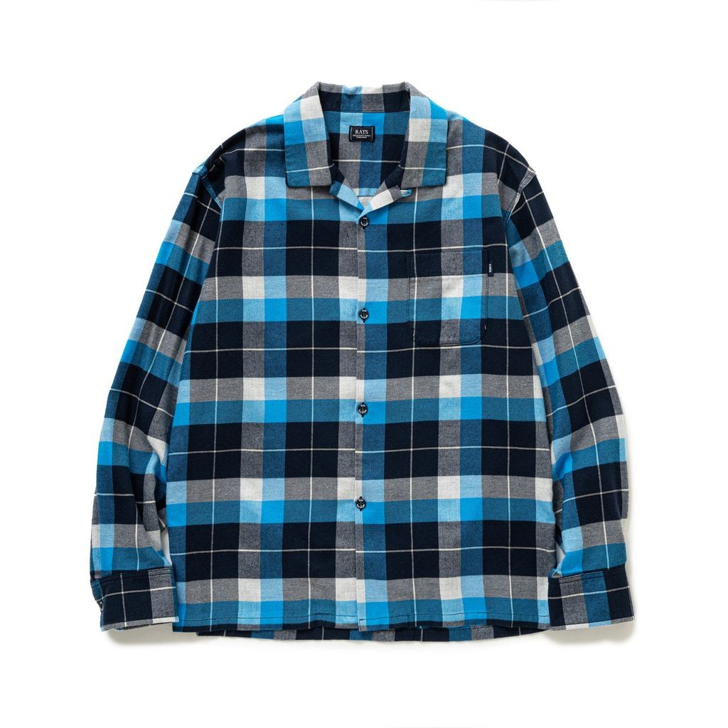 RATS COTTON RAYON CHECK SHIRT