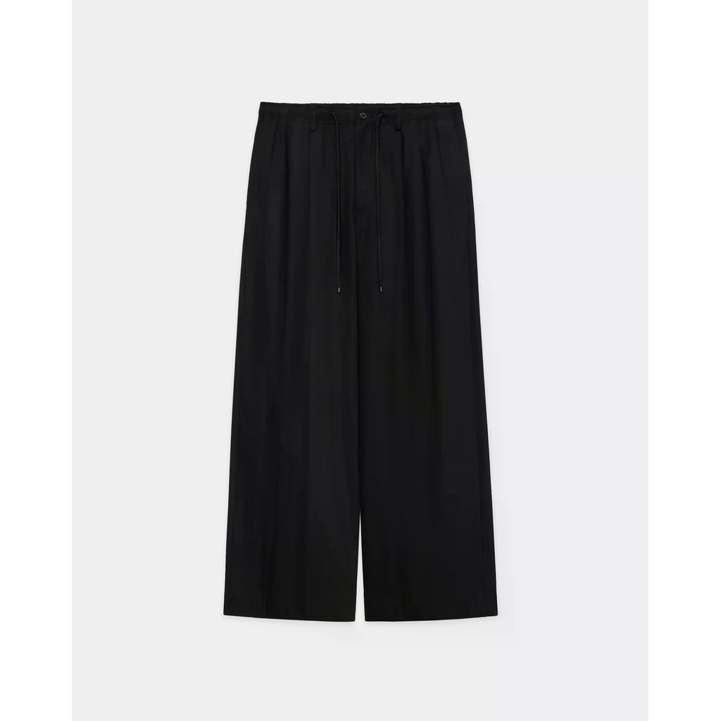 Rakuten - MARKAWARE Organic Cotton Voile Yarn Twill Triple Pleated Easy Trousers