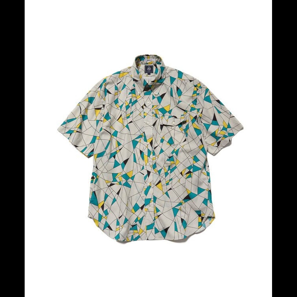 Rakuten - J.PRESS ORIGINALS Vintage Print Half Sleeve Shirt / B.D. / Baggy-Fit