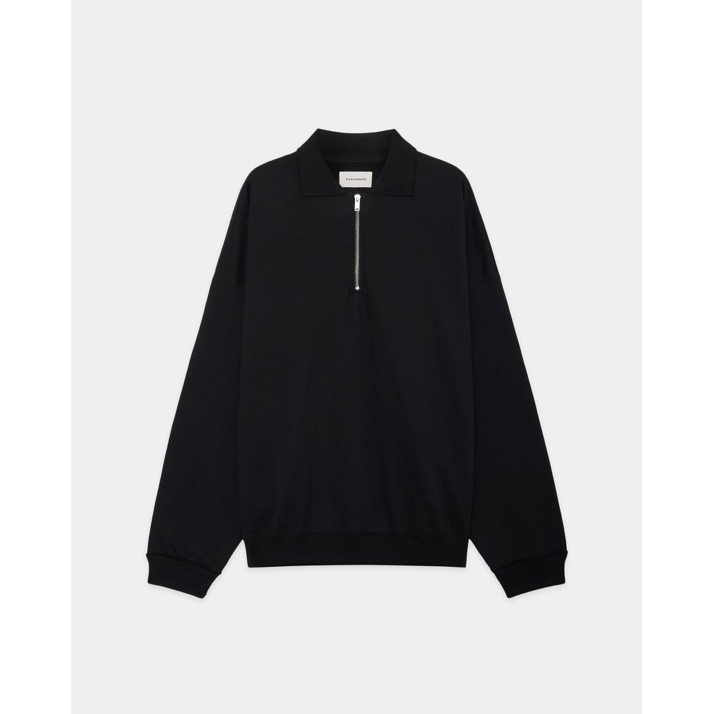 MARKAWARE Organic Cotton Heavy Fleece Half Zip Polo Huge Sweat マーカウェア 26ss スウェット