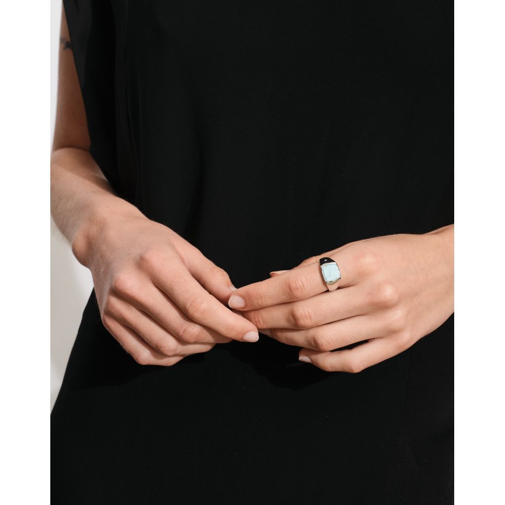 maroon.webstoreのTOM WOOD Kay Ring Ice Blue｜アングル2