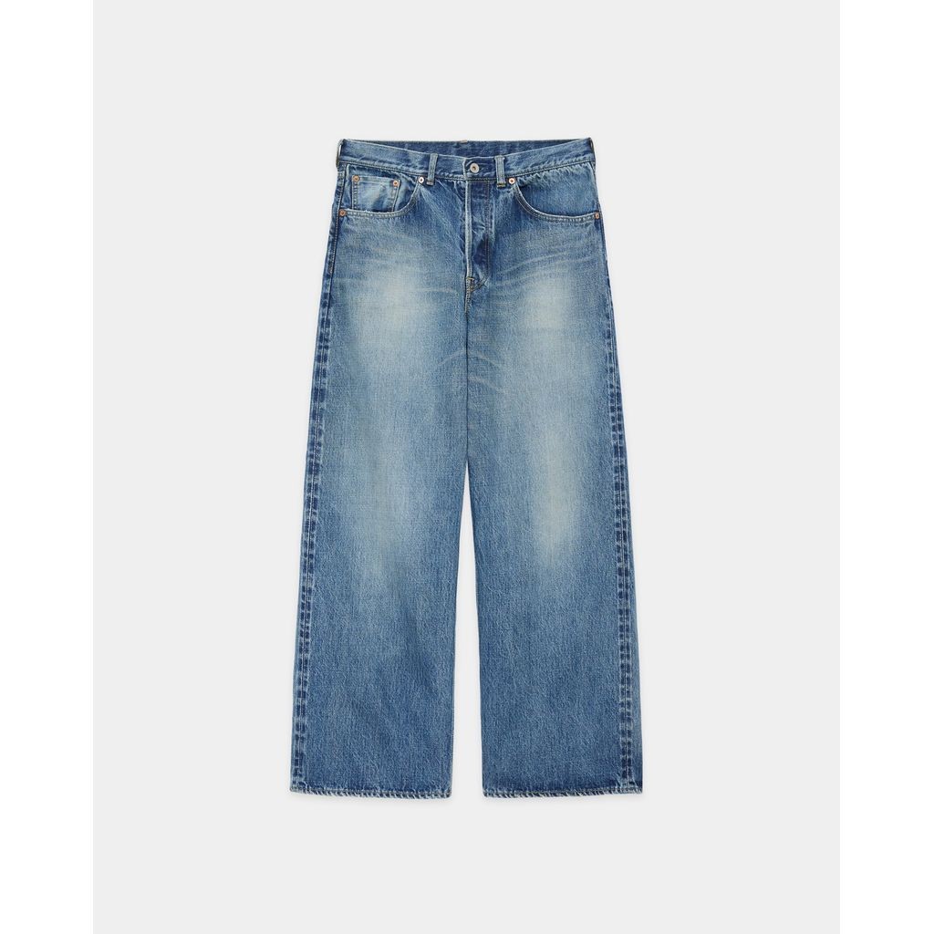Rakuten - marka ORGANIC COTTON 13.5oz SELVEDGE DENIM WIDE LEG JEANS M25A04PT02C マーカ 26ss ワイドレッグジーンズ デニムパンツ
