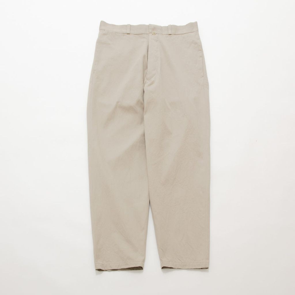 乐天商城 - YAECA Chino Cloth Trousers Wide Tapered BEIGE