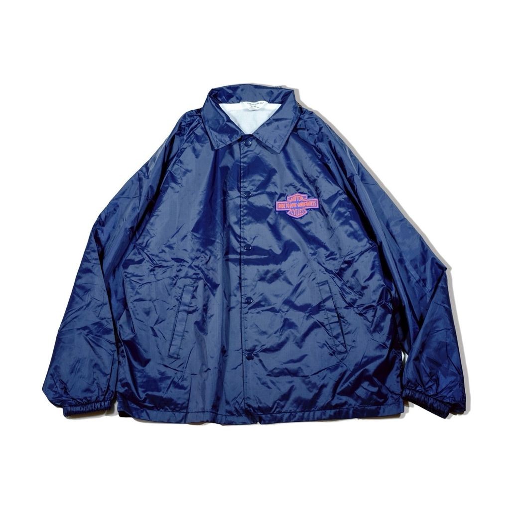 ANDFAMILYS MOTORCYCLE COACH JACKET��KOKURA NAVY - MURAKAMI SPECIAL��
