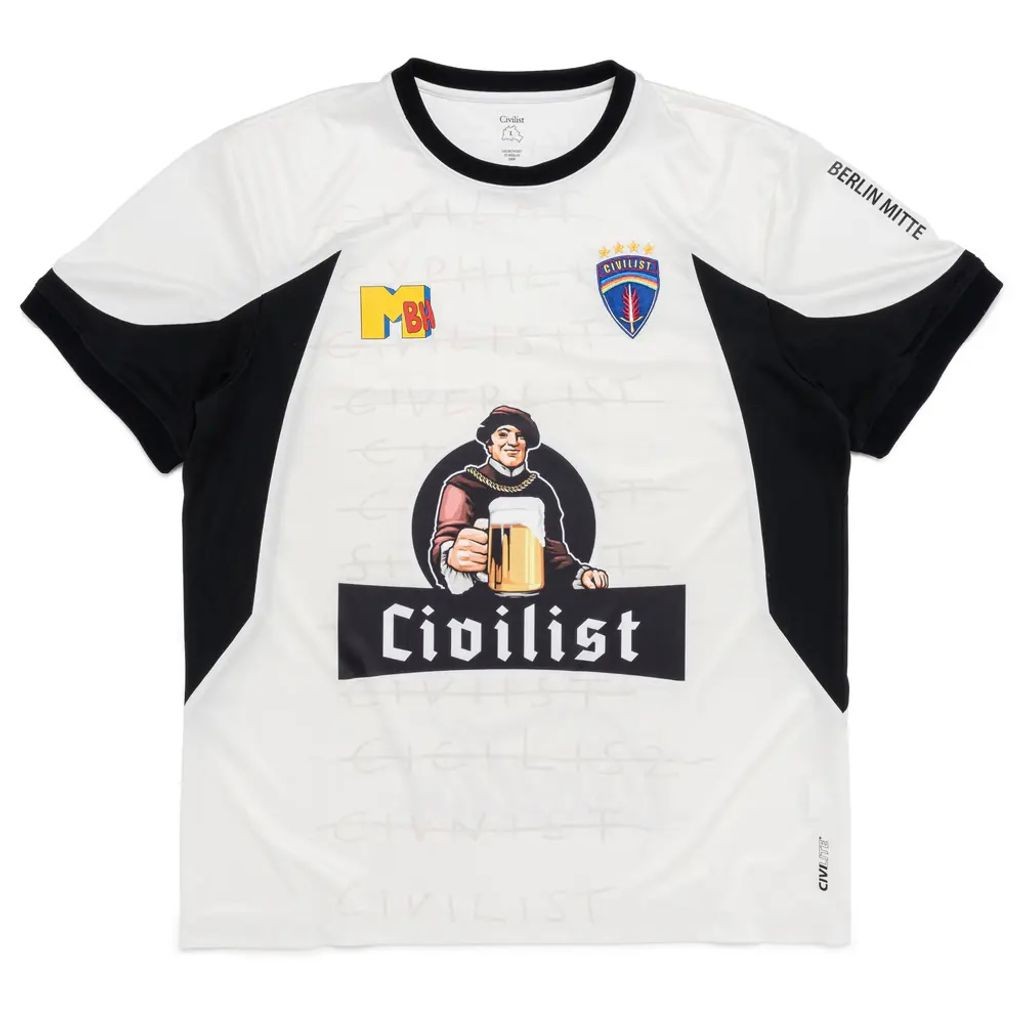 Rakuten - Civilist Football Jersey - Beige/Black