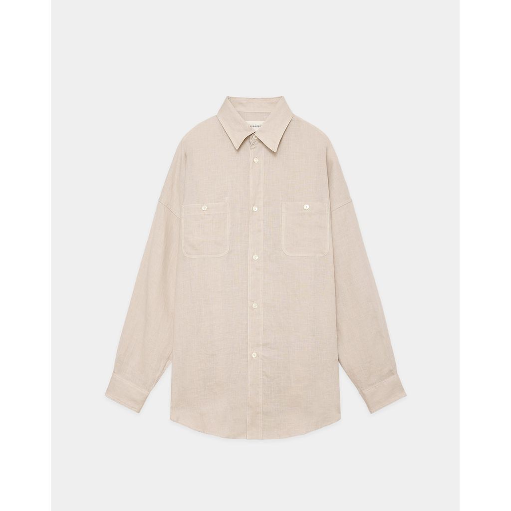 MARKAWARE HEMP SHIRTING TENT LONG SHIRT
