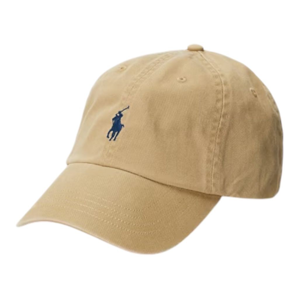 乐天商城 - POLO RALPH LAUREN コットン チノ ベースボール キャップ（カフェ タン/ニューポート ネイビー）