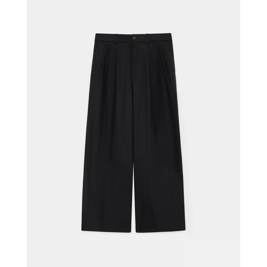 Rakuten - MARKAWARE Organic Cotton Survival Cloth Triple Pleated Wide Trousers