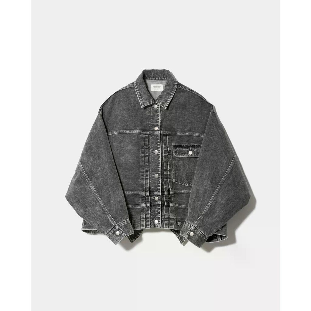 乐天商城 - beautiful people double-end selvedge denim blouson blk bleach