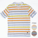 ADDICT アディクト ボーダー ポケット Tシャツ DECK STRIPE POCKET TEE ポケットTシャツ メンズ カットソー 半袖 トップス ボーダー クルーネック プリント 春 夏 カジュアル かっこいい【marquee】