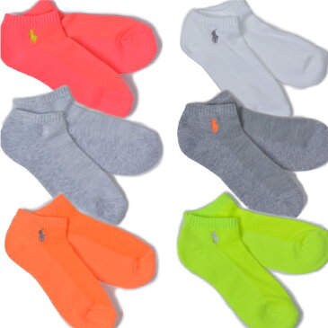 【最大200円OFFクーポン!＋5%還元!】ポロ ラルフローレン polo ralph lauren sox レディース　ソックス 靴下 6足セット CUSHION SOLE MESH TOP PED 6PK　くるぶし丈 727000PK2 【marquee】