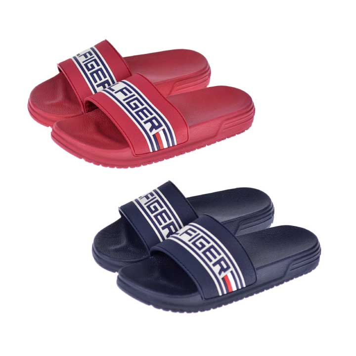 【売り切り】 トミーヒルフィガー キッズ サンダル Tommy hilfiger Geo Logo Slide シャワーサンダル ビーチサンダル スリッパ 男の子 女の子 子供 ジュニア プレゼント ギフト お洒落 おしゃれ【marquee】