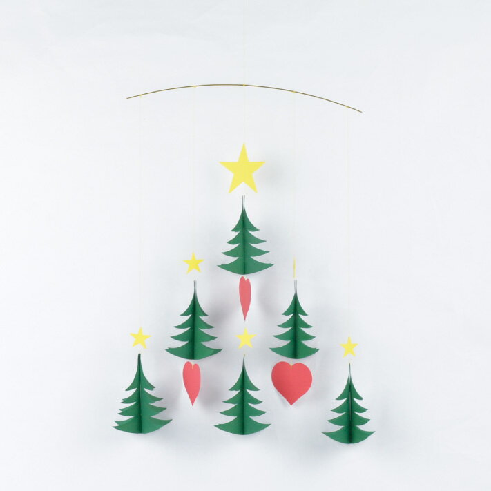 フレンステッドモビール FLENSTED mobiles Christmas trees6 091a インテリア 雑貨 北欧 デンマーク モビール クリスマスツリー ギフト プレゼント【marquee】
